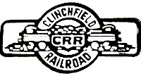 CLINCHFIELD RAILROAD LOGO METAL HAT PIN