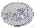 CHESSIE CAT AND HER RAILROAD FAMILY PATCH