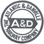 ATLANTIC & DANVILLE RAILWAY PATCH